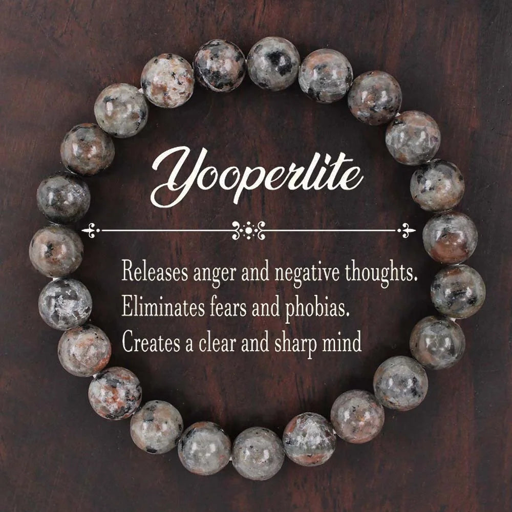 Natural Yooperlite Bracelet UV Reactive Adjustable Gift