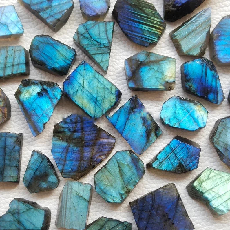 Choice Blue Labradorite Slab Polished For DIY Jewelry Making