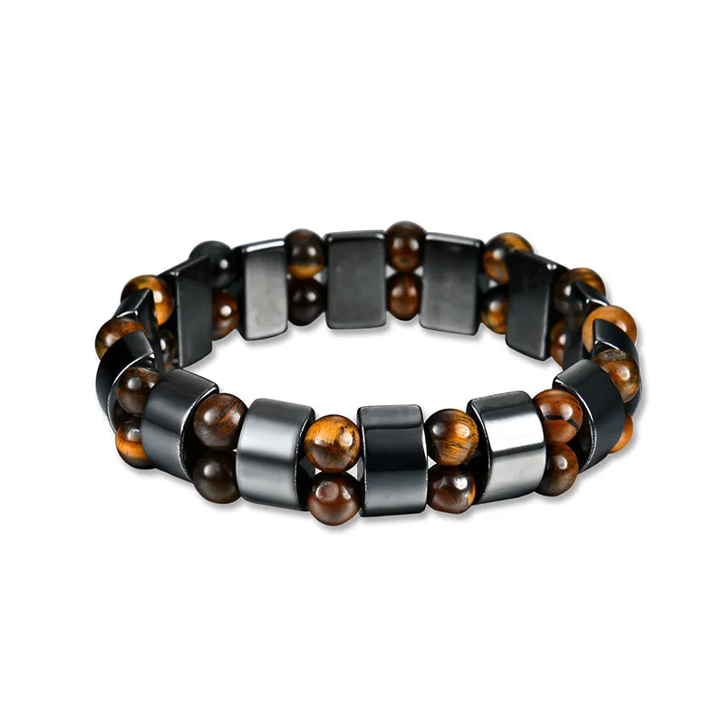 Premium Beaded Bracelet Tiger Eye Hematite For Unisex