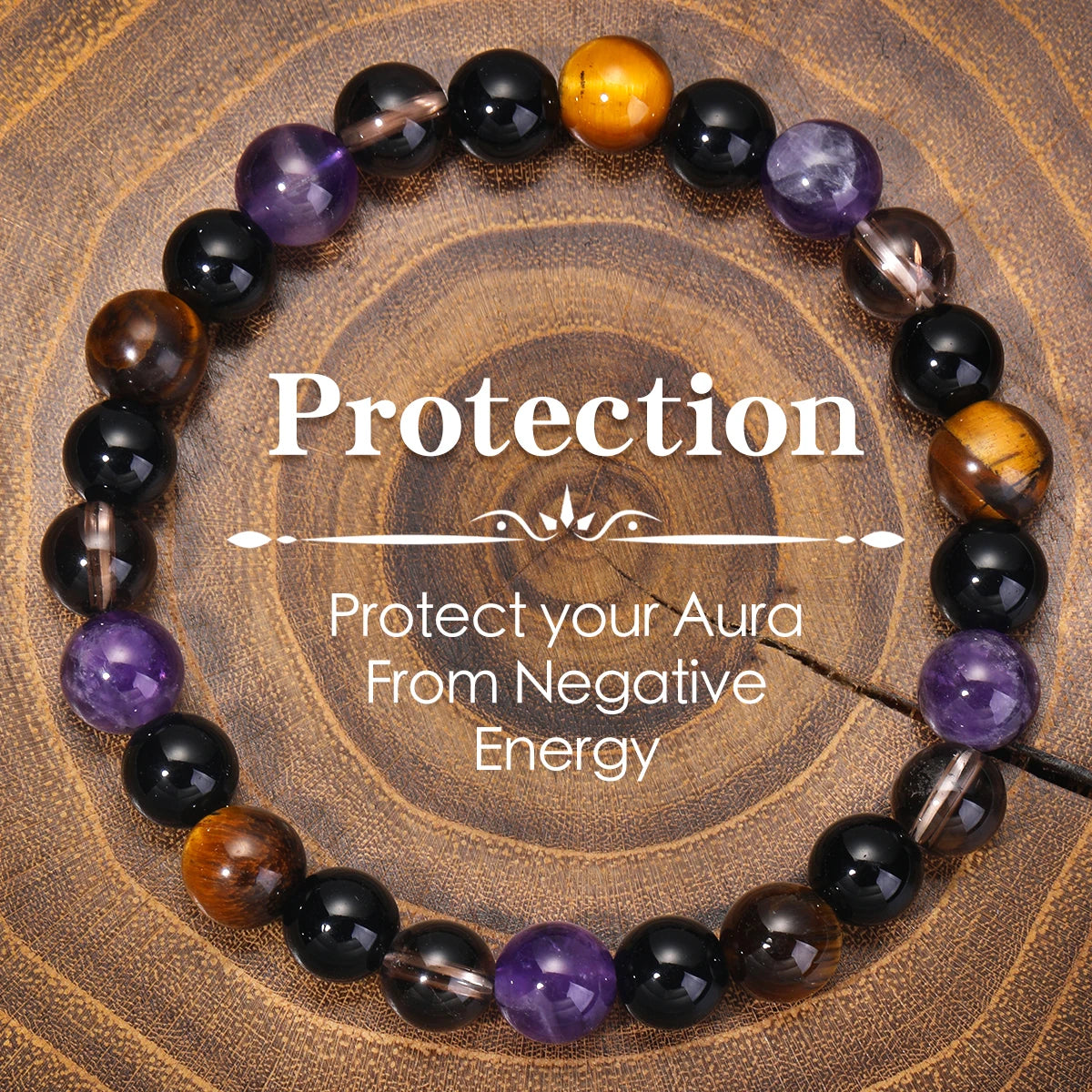 Sanshicn Natural Stone Bracelet With Protection For Women