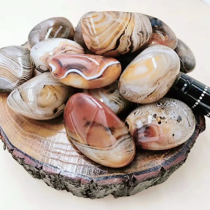 Choice Raw Stone Big Silk Agate for DIY Jewelry Projects