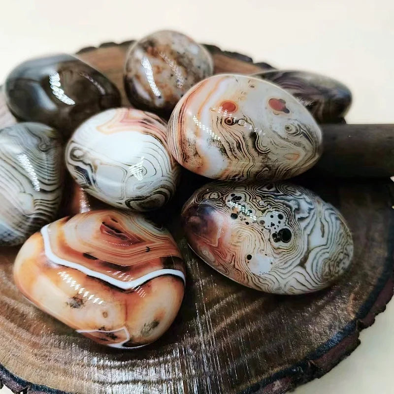 Choice Raw Stone Big Silk Agate for DIY Jewelry Projects