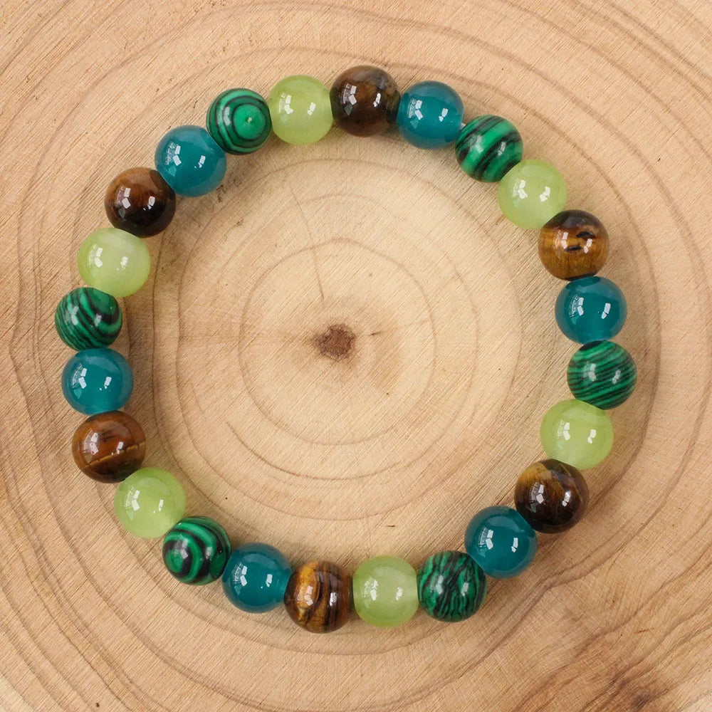 Premium Beaded Bracelet Tiger Eye Stone For Teachers