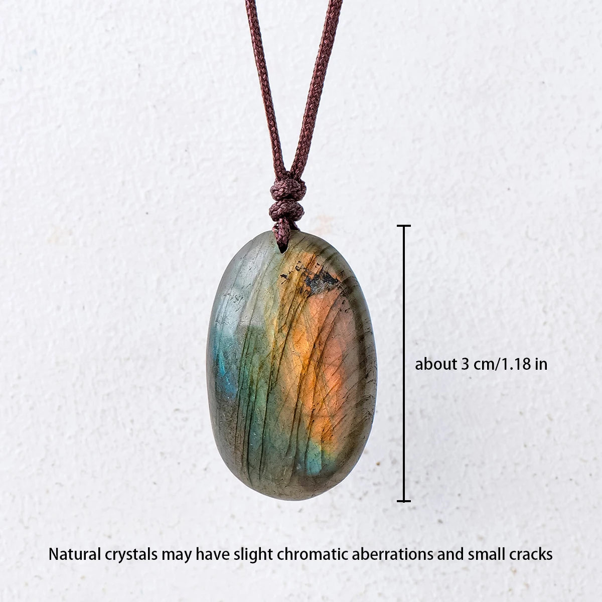 1pc Natural Crystal Labradorite Pendant Blue Moonstone Raw Stone diy necklace pendant jewelry Holiday Gift