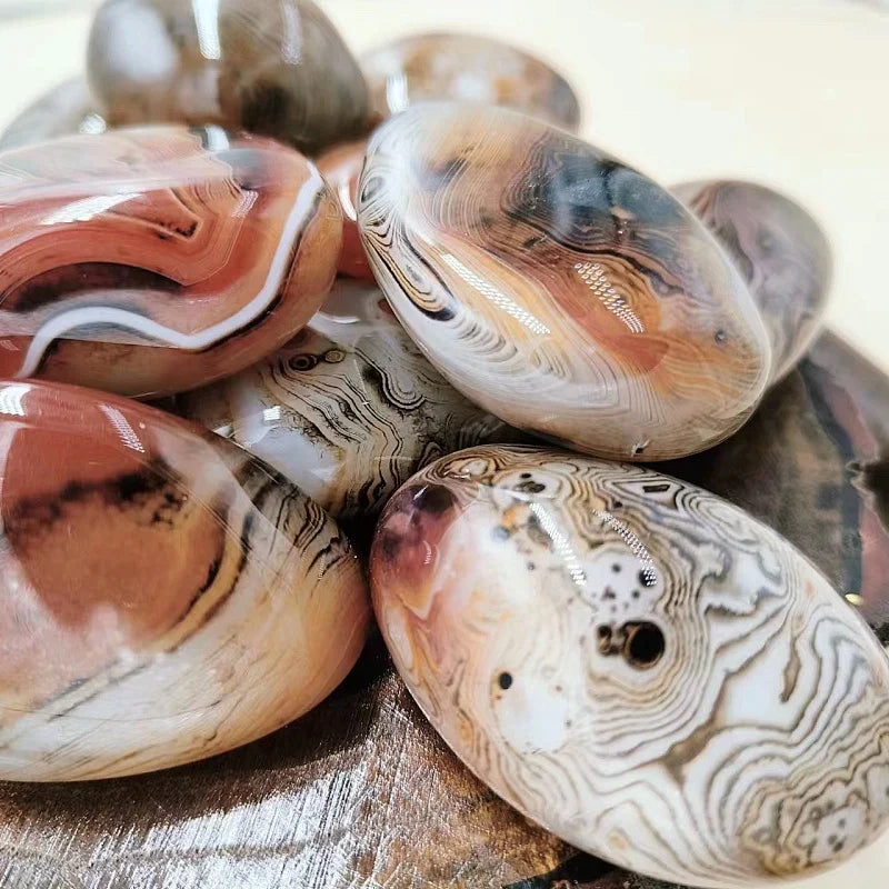 Choice Raw Stone Big Silk Agate for DIY Jewelry Projects