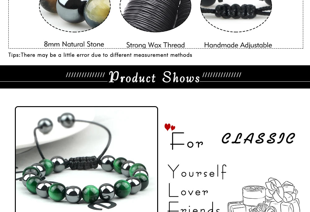 HT Gimini Tiger Eye Hematite Bracelet Limited Edition