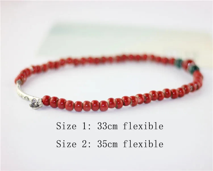Miredo Charm Bracelet Ceramic With Plant Pattern For Women