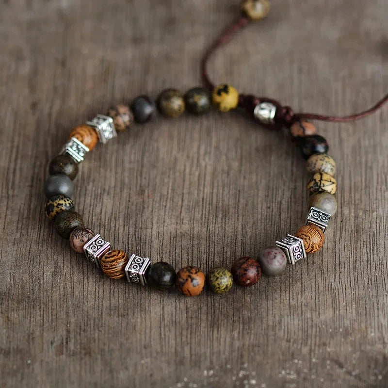 Premium Macrame Bracelet Steampunk Beads for Couples