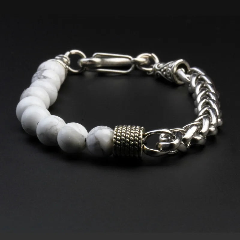 Abay 316L Stainless Steel Tiger Eye Chain Bracelet Elite