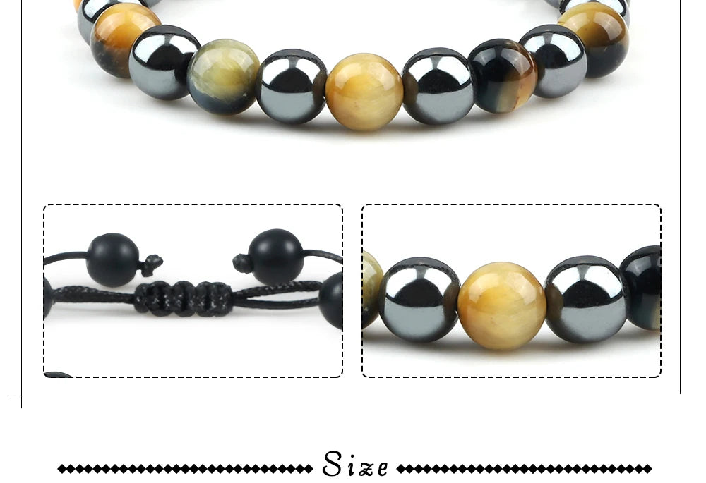 HT Gimini Tiger Eye Hematite Bracelet Limited Edition