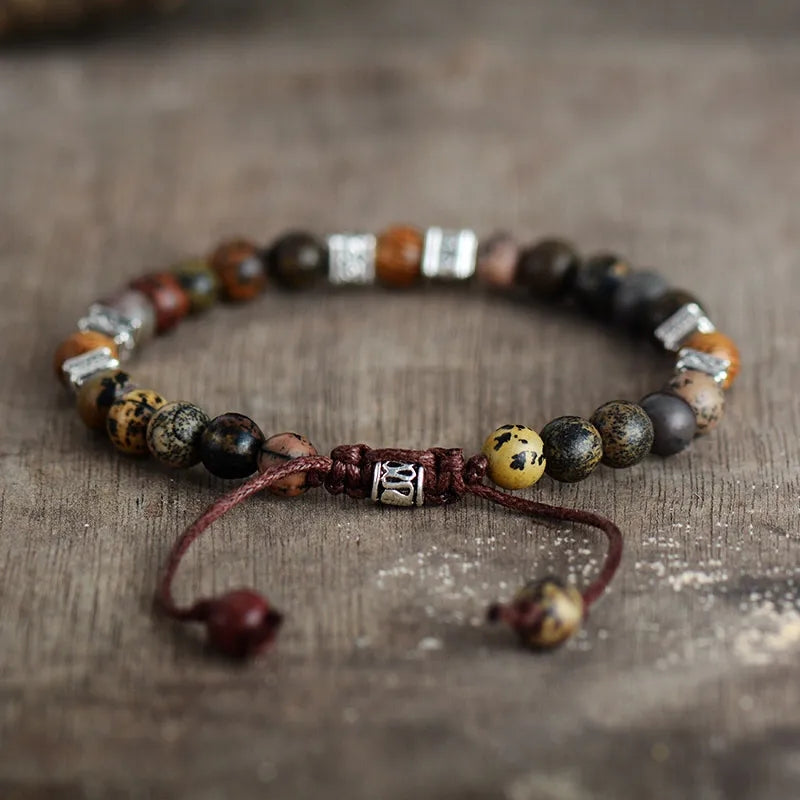 Premium Macrame Bracelet Steampunk Beads for Couples