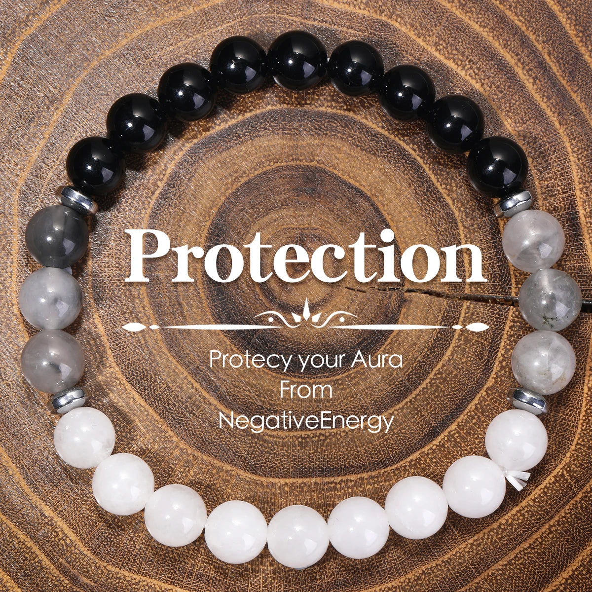 Sanshicn Natural Stone Bracelet With Protection For Women