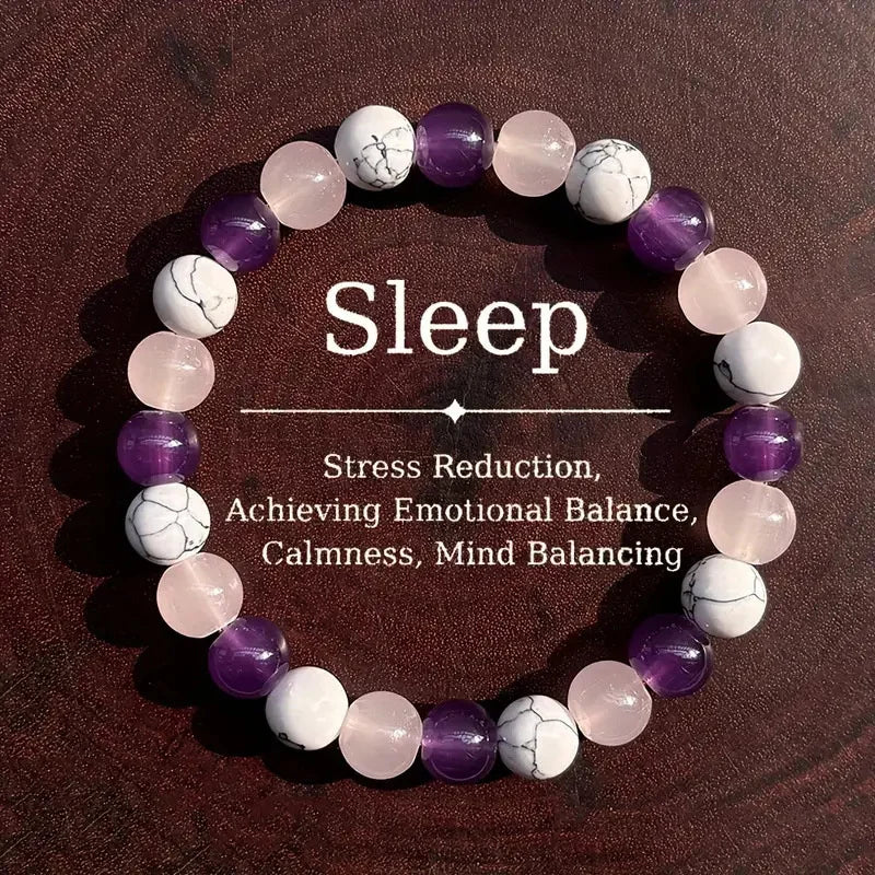 Premium Sleep Bracelet Aura Balancing 8mm Stone for Unisex