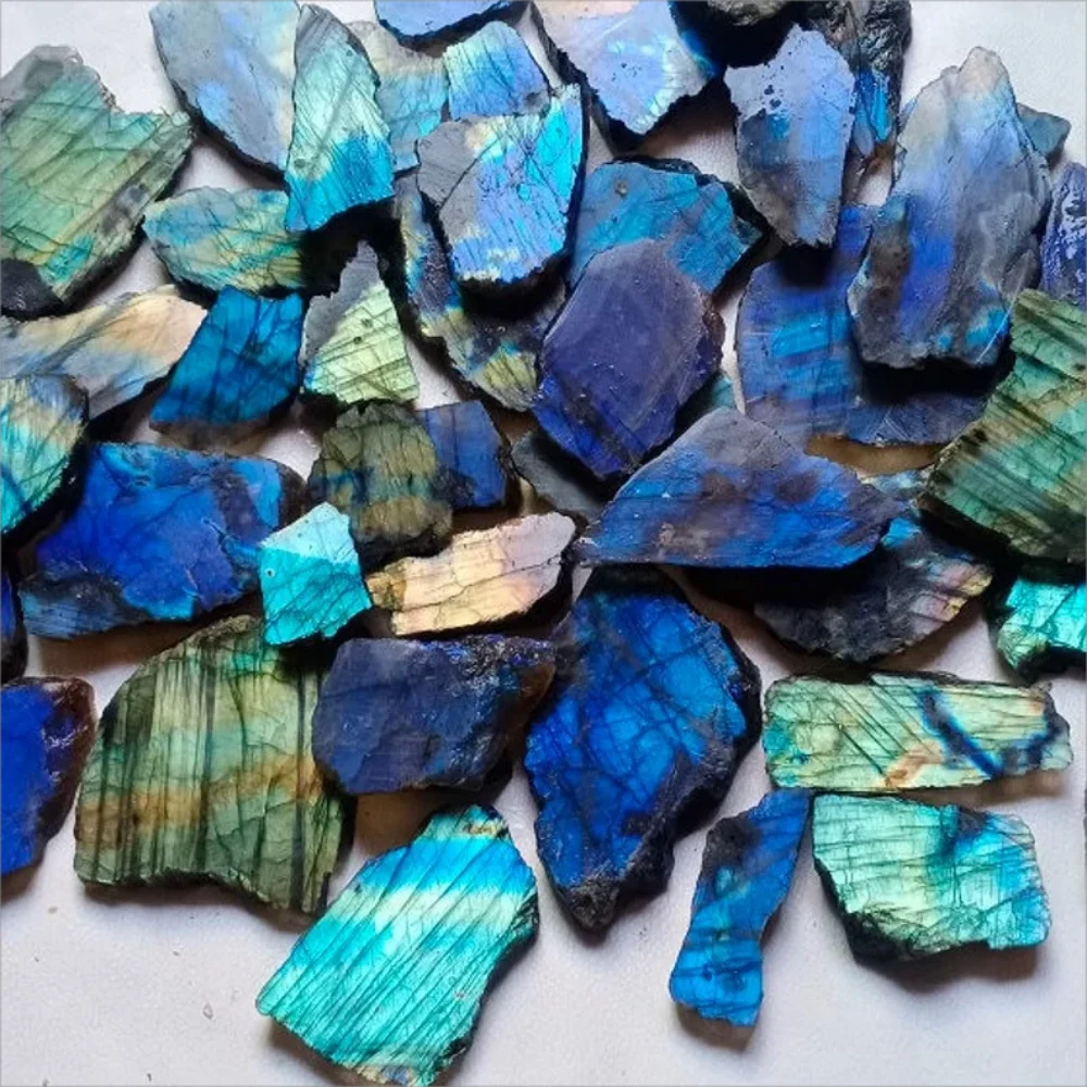 Choice Blue Labradorite Slab Polished For DIY Jewelry Making