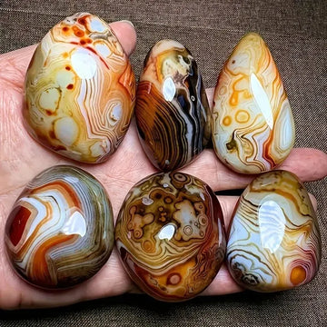 Choice Raw Stone Big Silk Agate for DIY Jewelry Projects