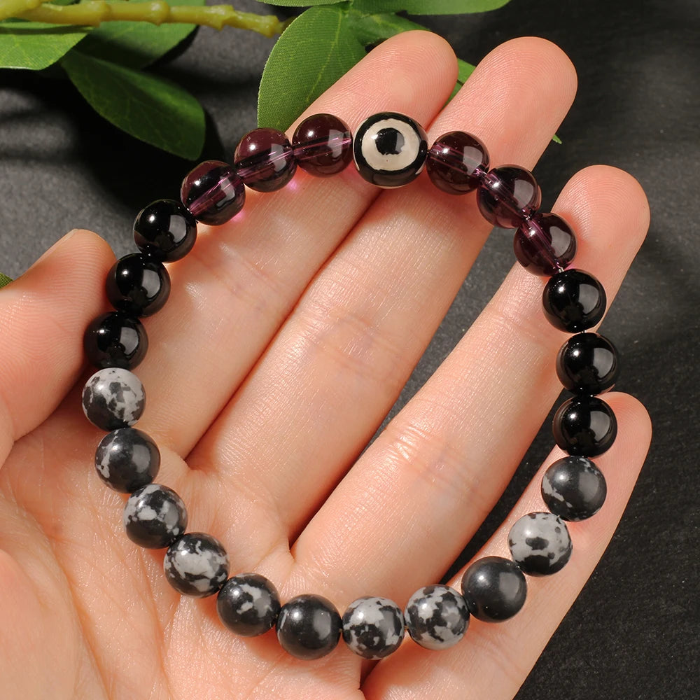 Choice Eye Bracelets Natural Stone Bead Accents For Women