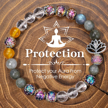 Sanshicn Natural Stone Bracelet With Protection For Women