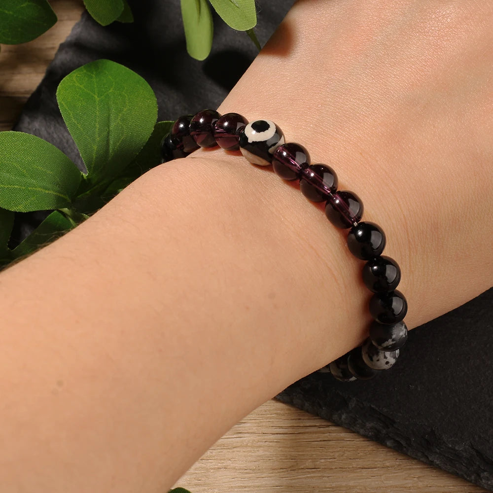 Choice Eye Bracelets Natural Stone Bead Accents For Women