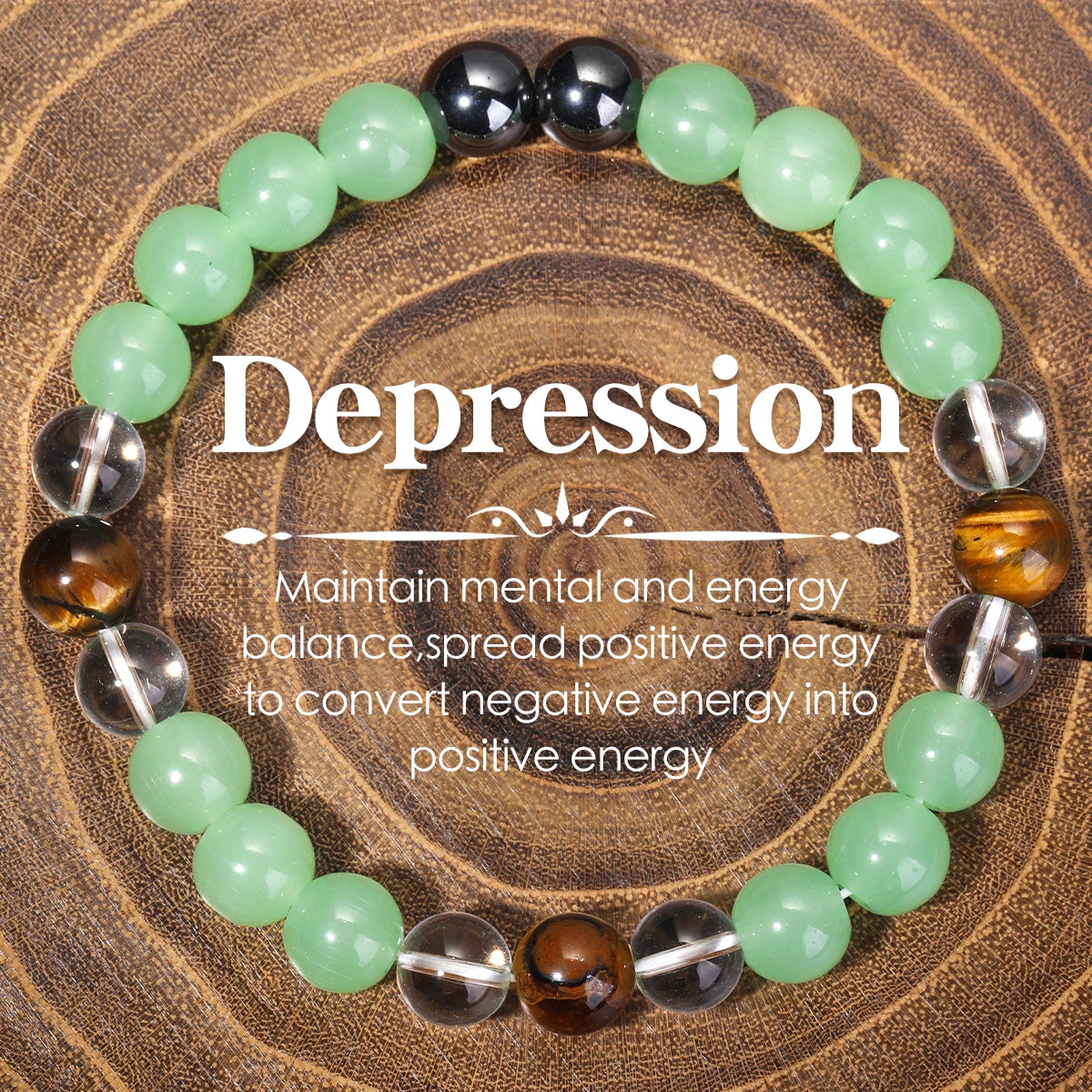 Sanshicn Natural Stone Bracelet With Protection For Women