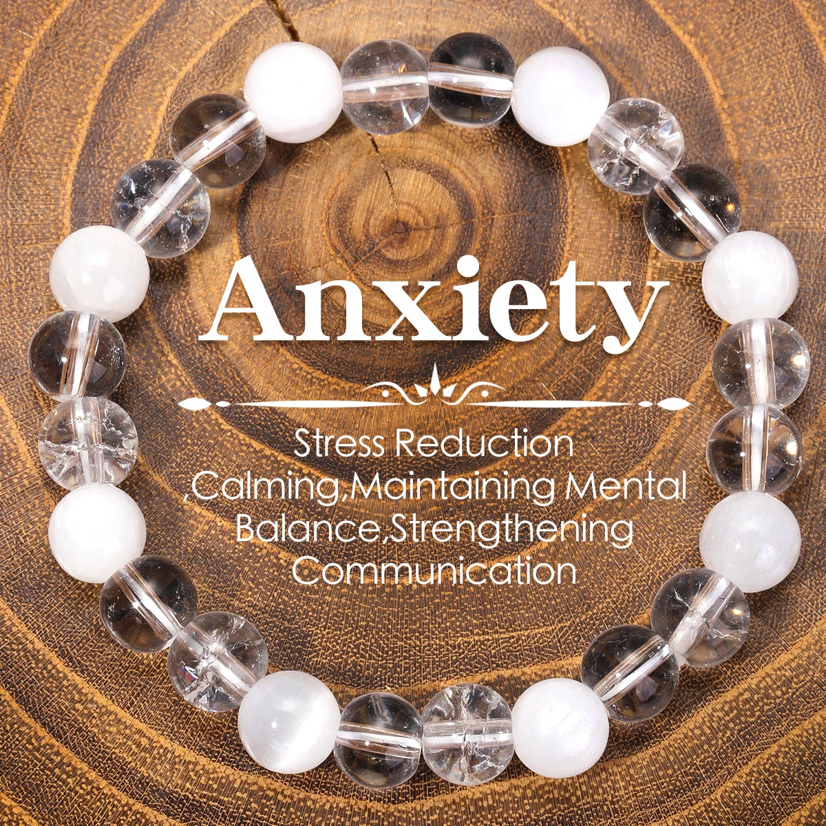 Sanshicn Natural Stone Bracelet With Protection For Women
