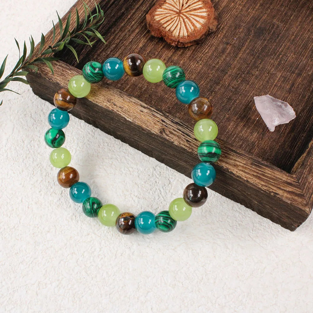 Premium Beaded Bracelet Tiger Eye Stone For Teachers