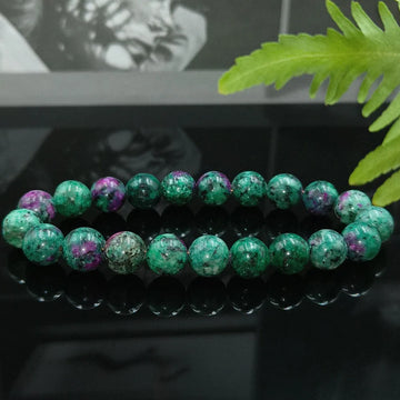 Premium Bead Bracelet 8mm Epidote Zoisite Stone For Women