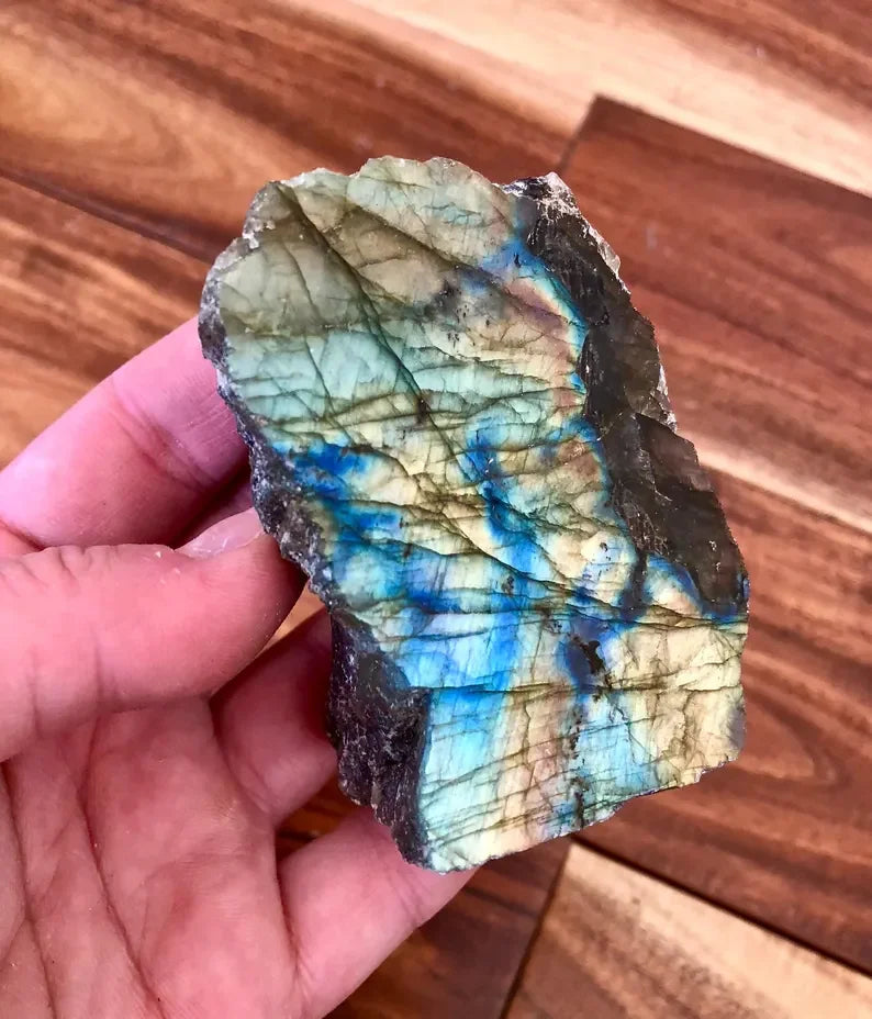 Choice Blue Labradorite Slab Polished For DIY Jewelry Making