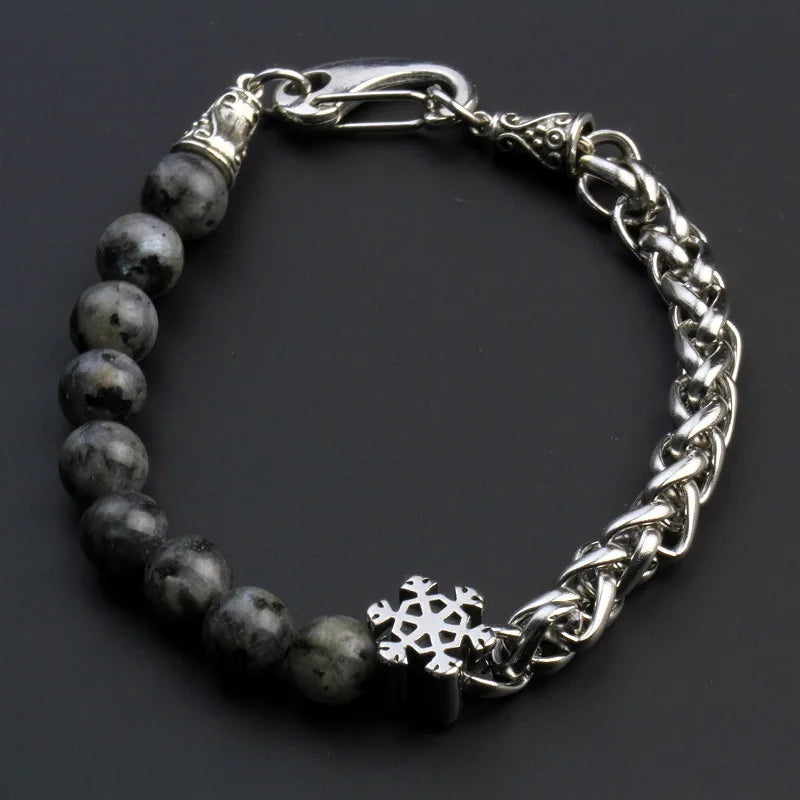 Abay 316L Stainless Steel Tiger Eye Chain Bracelet Elite