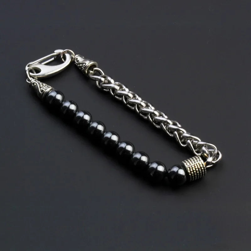 Abay 316L Stainless Steel Tiger Eye Chain Bracelet Elite