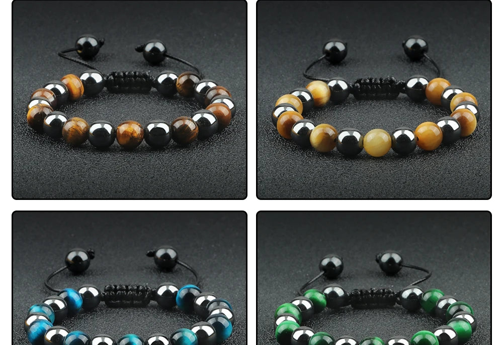 HT Gimini Tiger Eye Hematite Bracelet Limited Edition