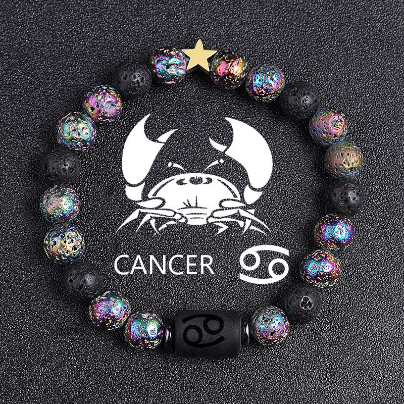 Premium Beaded Bracelet Zodiac Natural Stone Unisex Gift