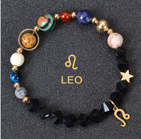 Brand Frosted Stone Beaded Bracelet Eight Planets Exclusive