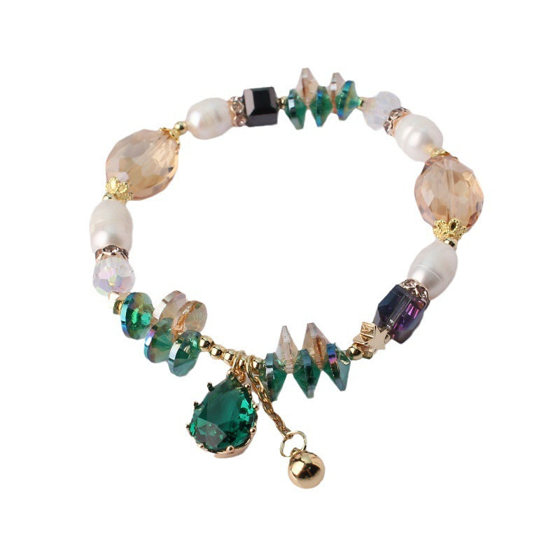 Brand Pearl Crystal Stitching Bracelet Signature Edition
