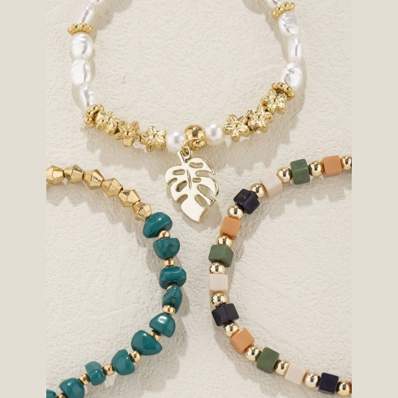 Premium Exotic Bracelet With Leaf Pendant For Women