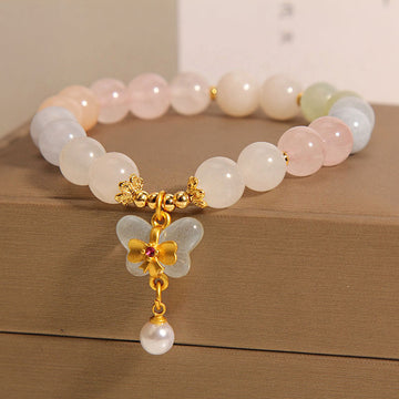 Morganite Crystal Jade Bracelet Exclusive Charm Candy Color