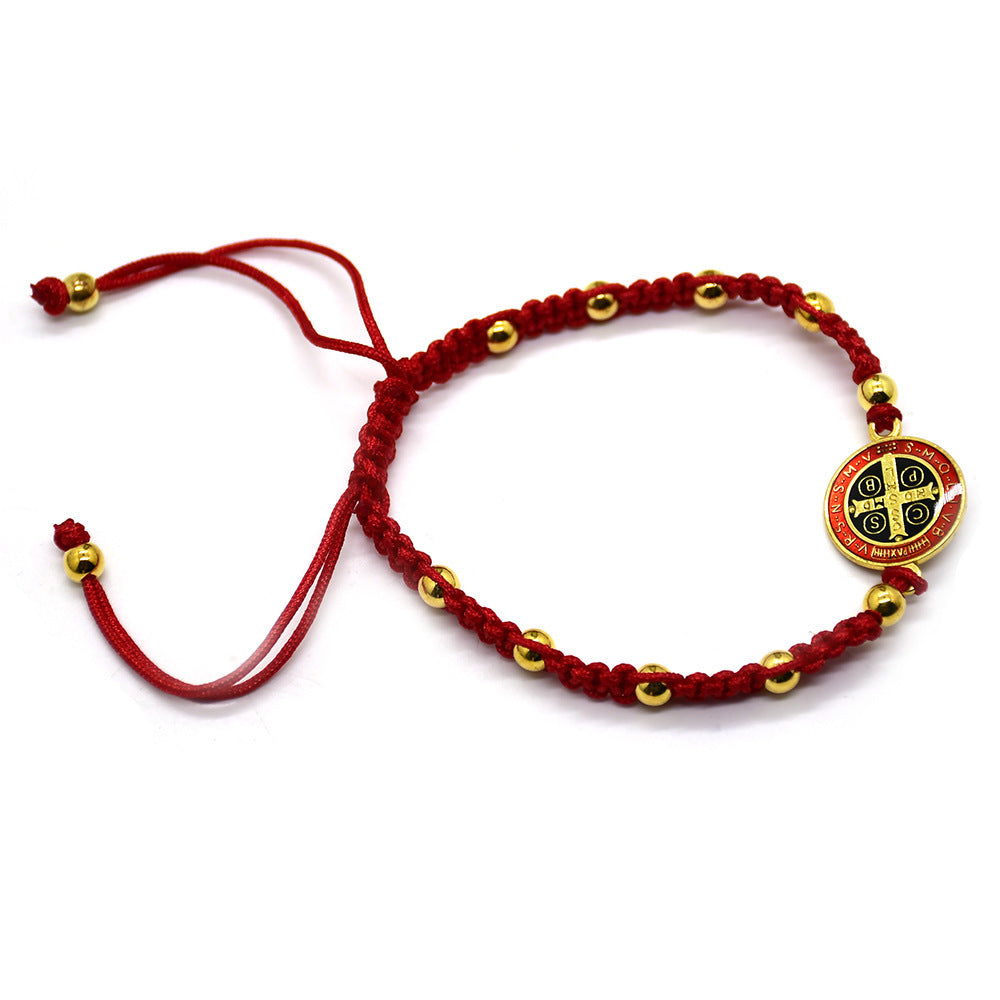 Brand Chinese Knot Saint Benedict Bracelet Zinc Plated Rare
