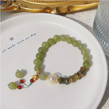BrandName Natural Jade Bracelet Fortune Blessing Elite
