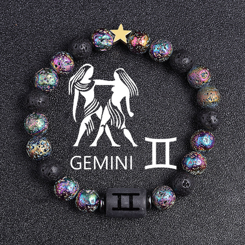 Premium Beaded Bracelet Zodiac Natural Stone Unisex Gift