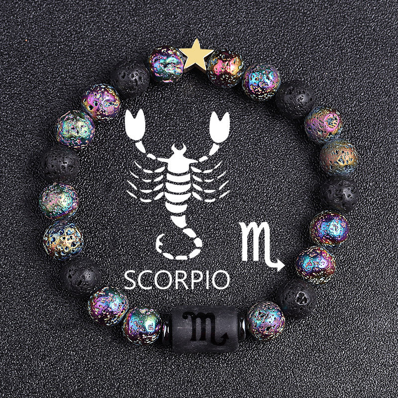 Premium Beaded Bracelet Zodiac Natural Stone Unisex Gift