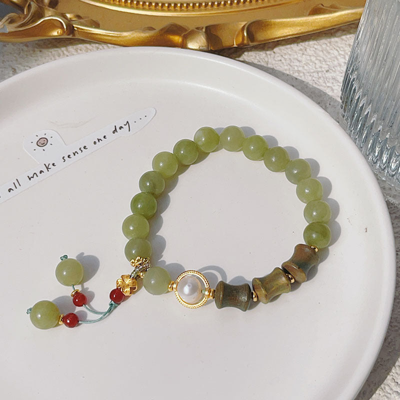 BrandName Natural Jade Bracelet Fortune Blessing Elite
