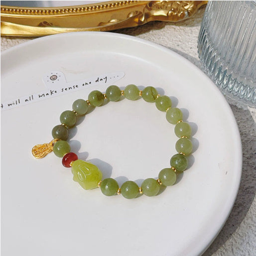 BrandName Natural Jade Bracelet Fortune Blessing Elite