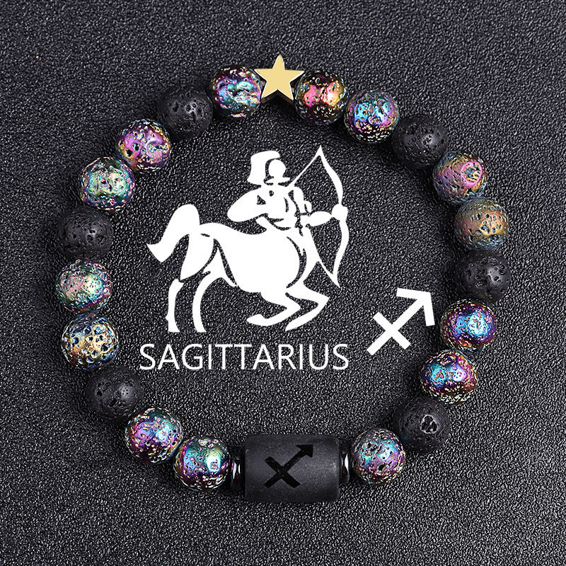 Premium Beaded Bracelet Zodiac Natural Stone Unisex Gift