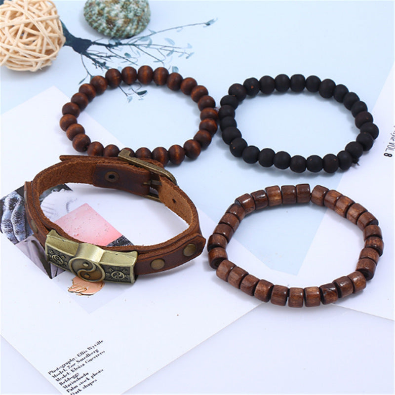 Gossip Collection Bracelet Cowhide Leather Elite Alloy