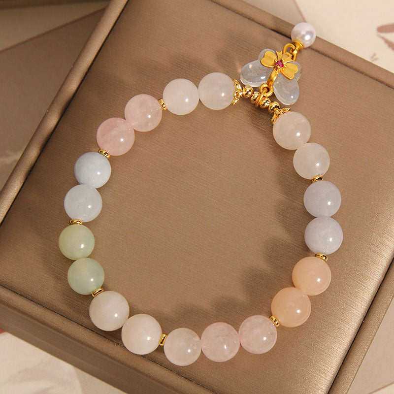 Morganite Crystal Jade Bracelet Exclusive Charm Candy Color