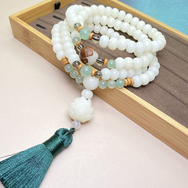 Brand White Jade Bodhi Bracelet Signature Exclusive