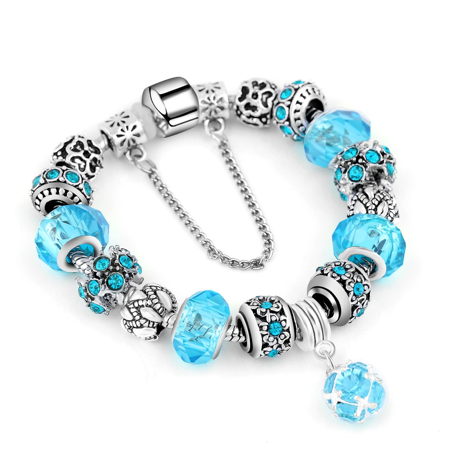 Premium Crystal Bead Bracelet Alloy Style for Women