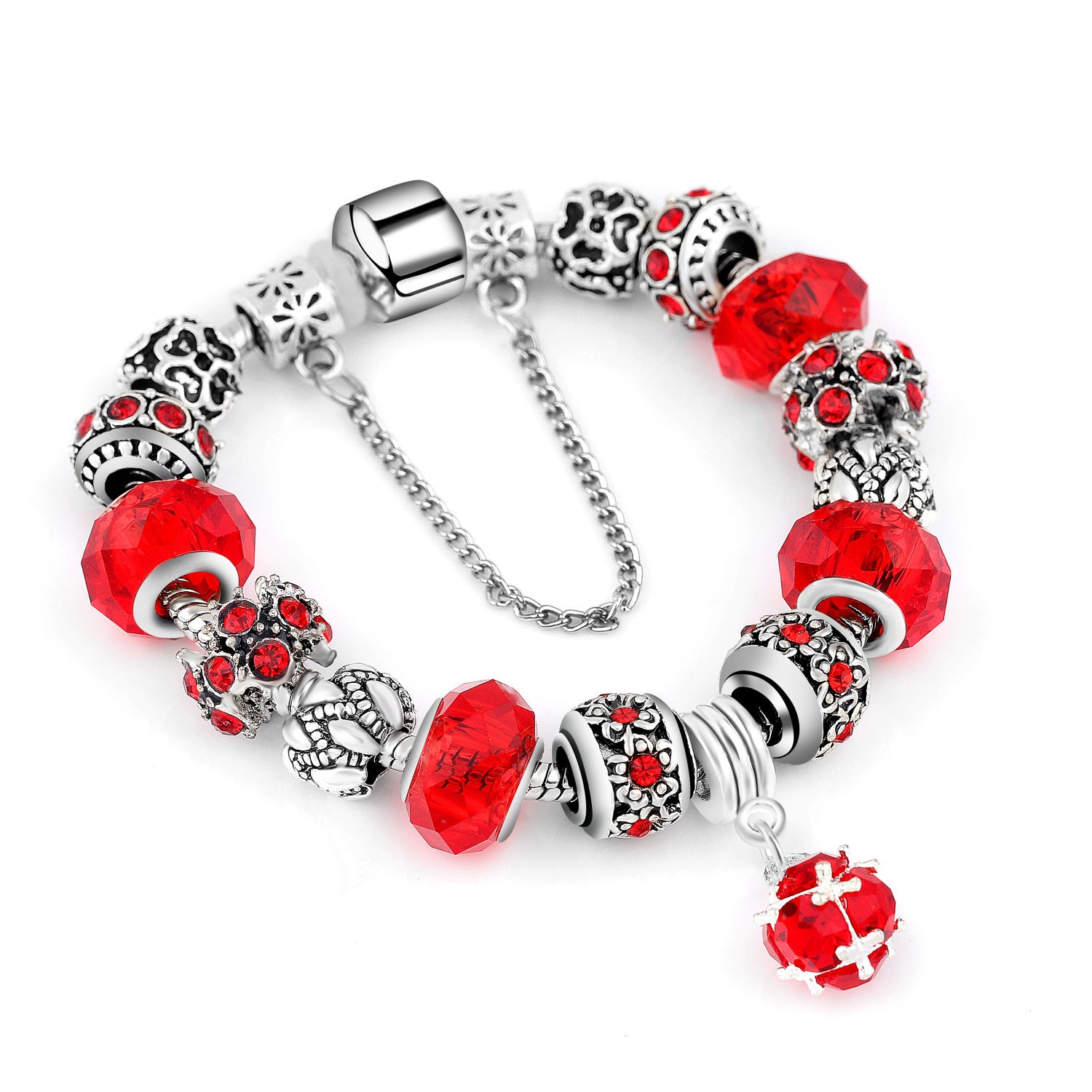 Premium Crystal Bead Bracelet Alloy Style for Women