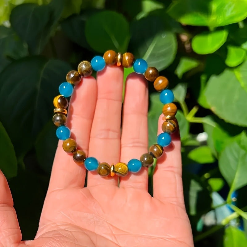 Premium Tiger Eye Stone Bracelet Wealth Attracting Adults