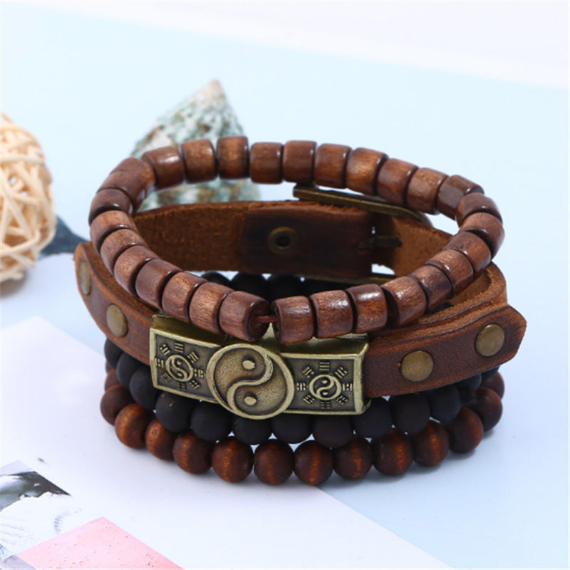 Gossip Collection Bracelet Cowhide Leather Elite Alloy