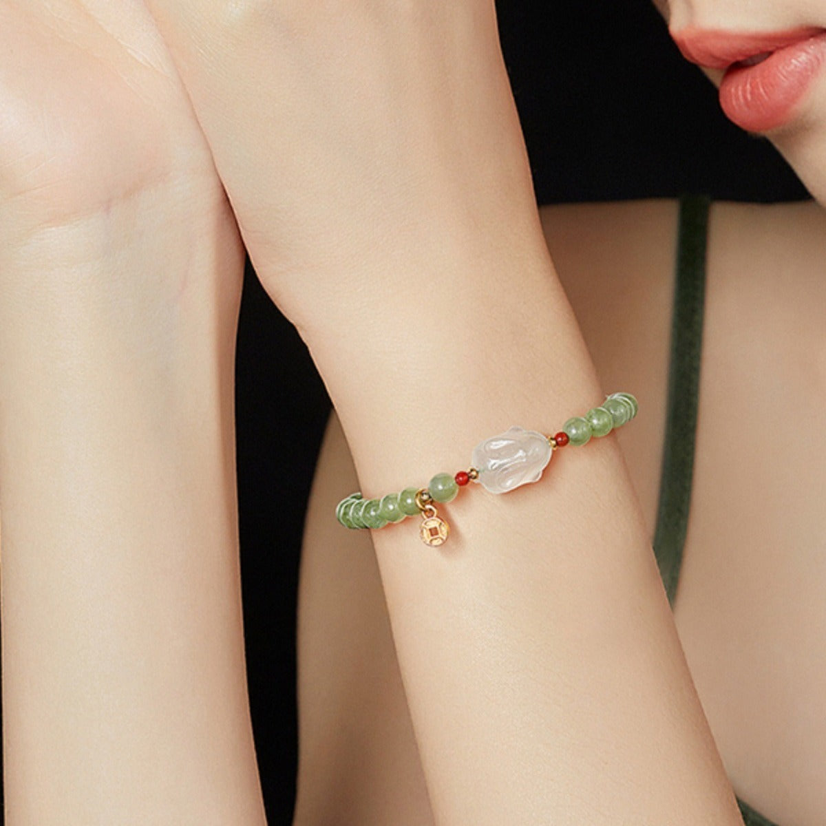 Hetian Jade Rabbit Bracelet For Women Limited Edition